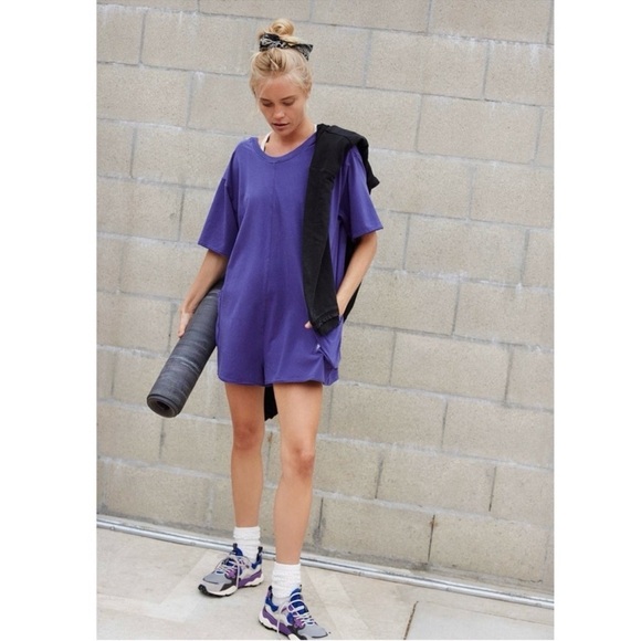 FREE PEOPLE MOVEMENT Casual Hot Shot Tee Romper Size X-Small New - Picture 3 of 16